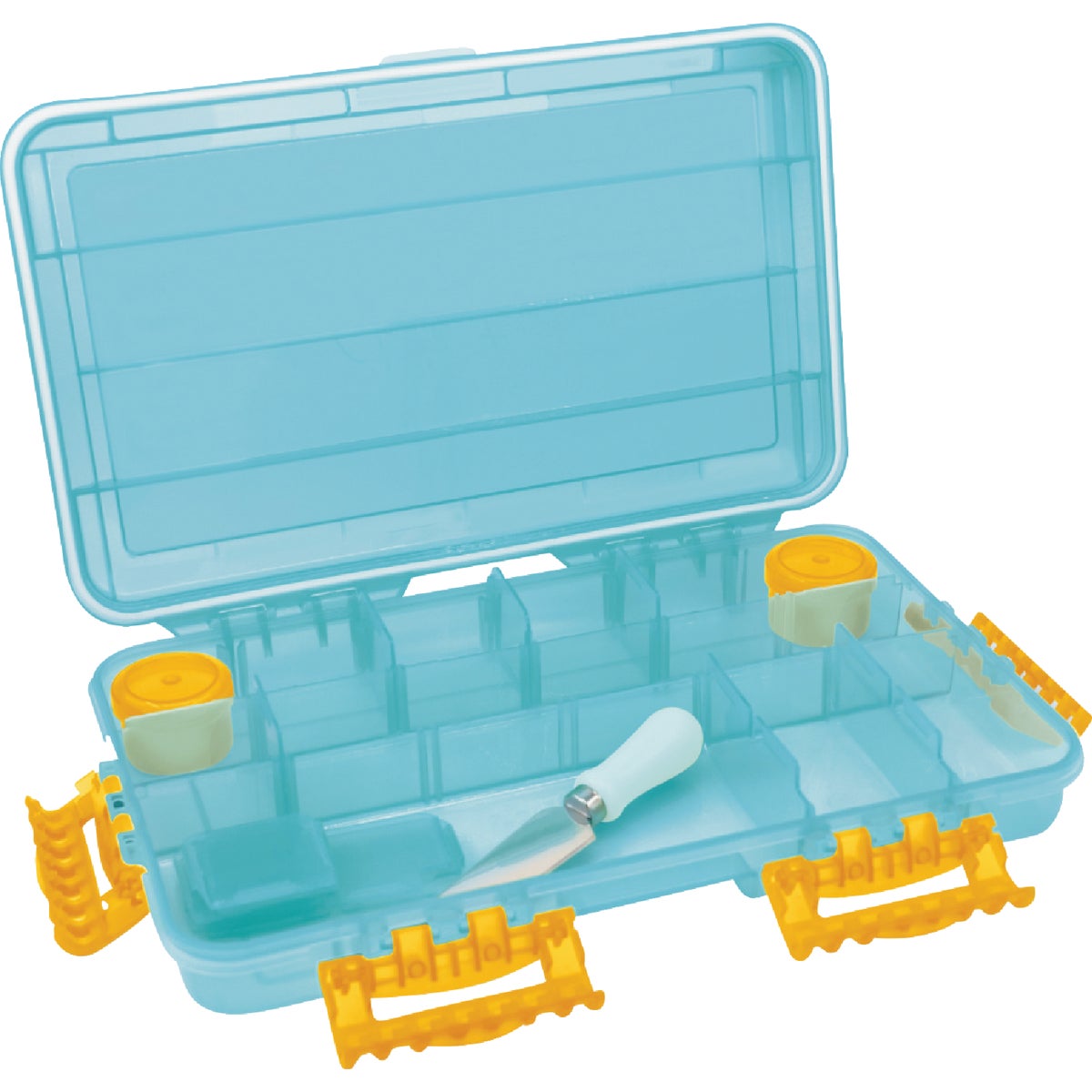 SubSafe Charcuterie Safe Light Blue & Neon Orange Food Storage Set Image 7