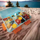 SubSafe Charcuterie Safe Light Blue & Neon Orange Food Storage Set Image 2