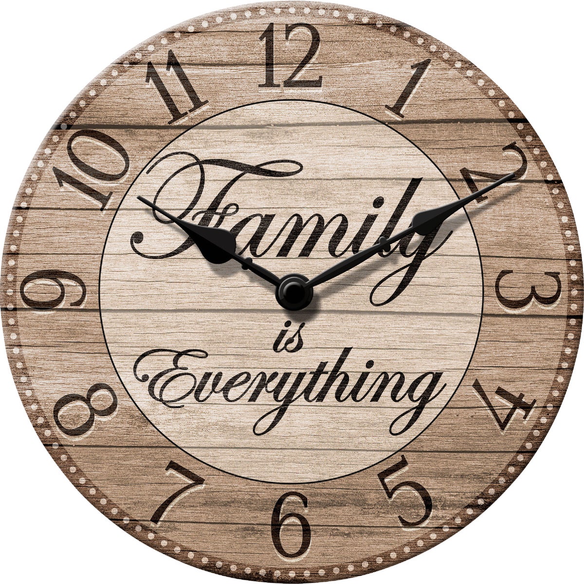 Westclox 11 In. Family Is Everything Wall Clock Image 1
