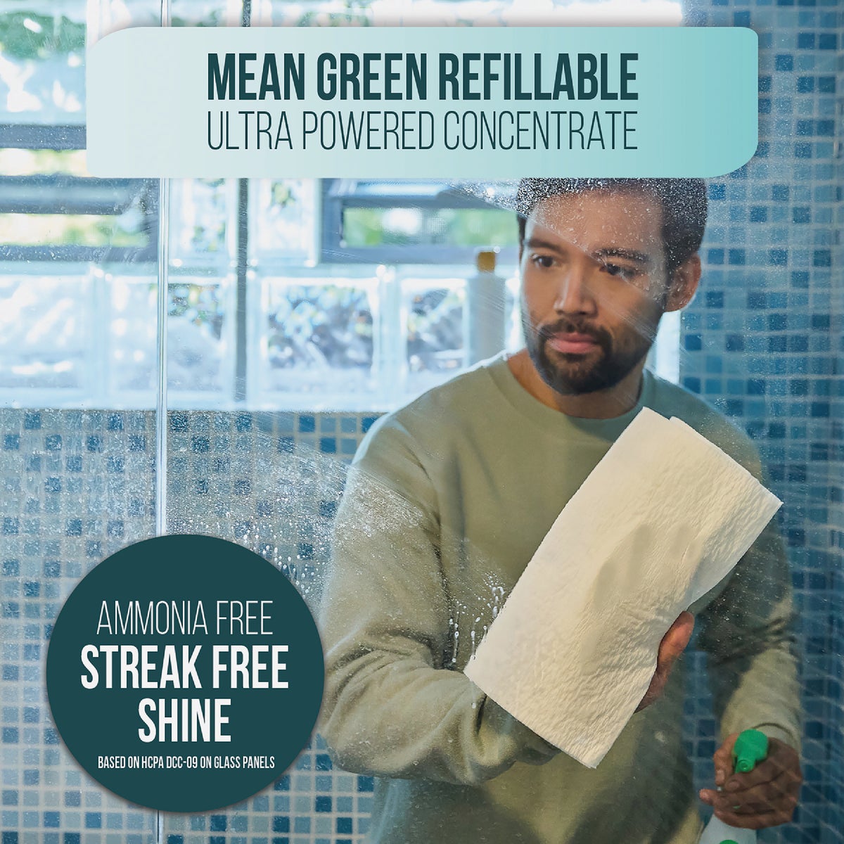 Mean Green 28 Oz. Fresh Refillable Glass Cleaner Image 3