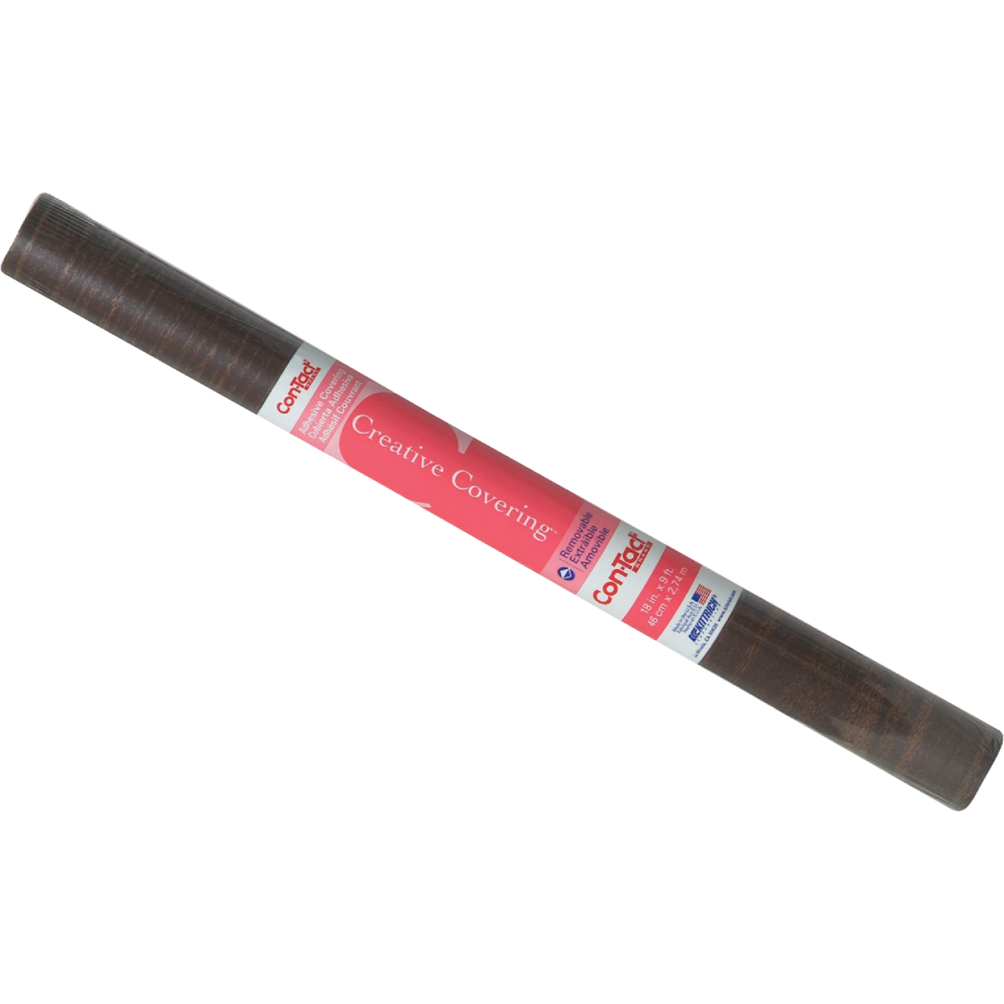 Con-Tact Creative Covering 18 In. x 9 Ft. Walnut Self-Adhesive Shelf Liner Image 1