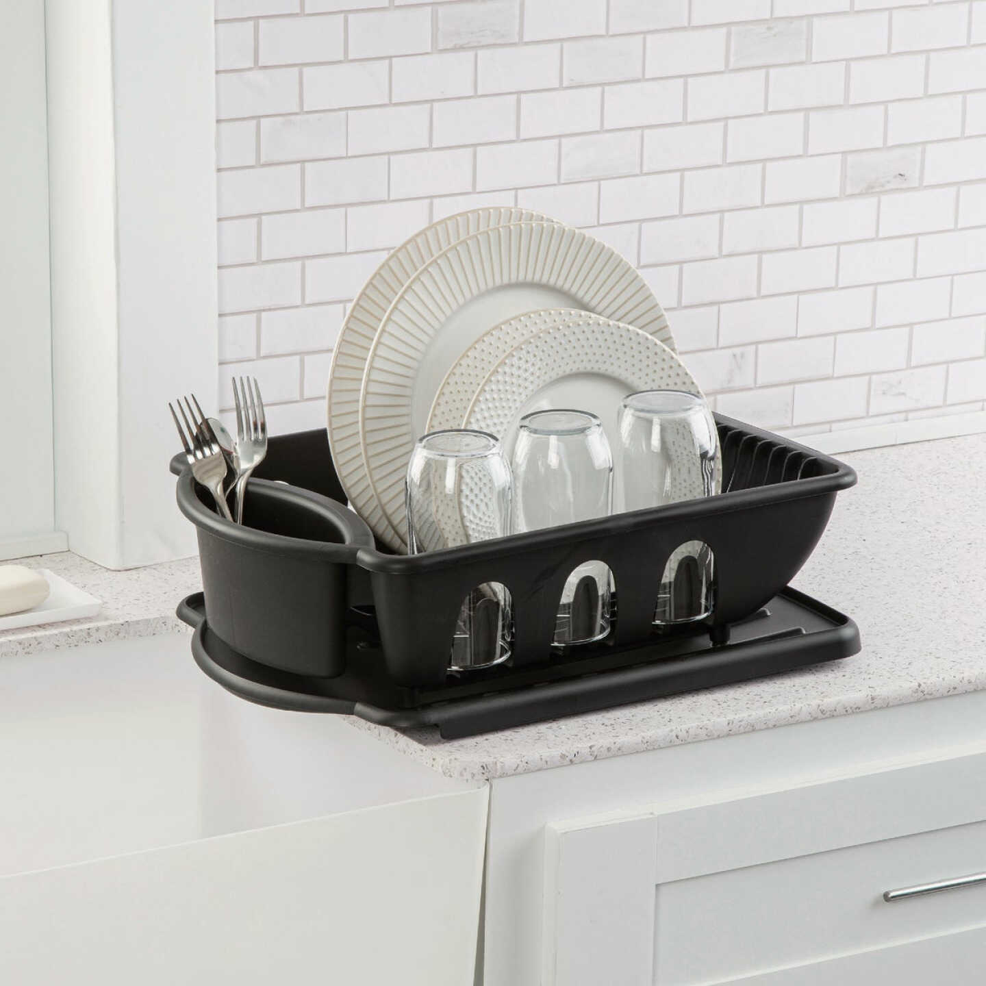 Sterilite Black Dish Sink Set (2-Piece) Image 3