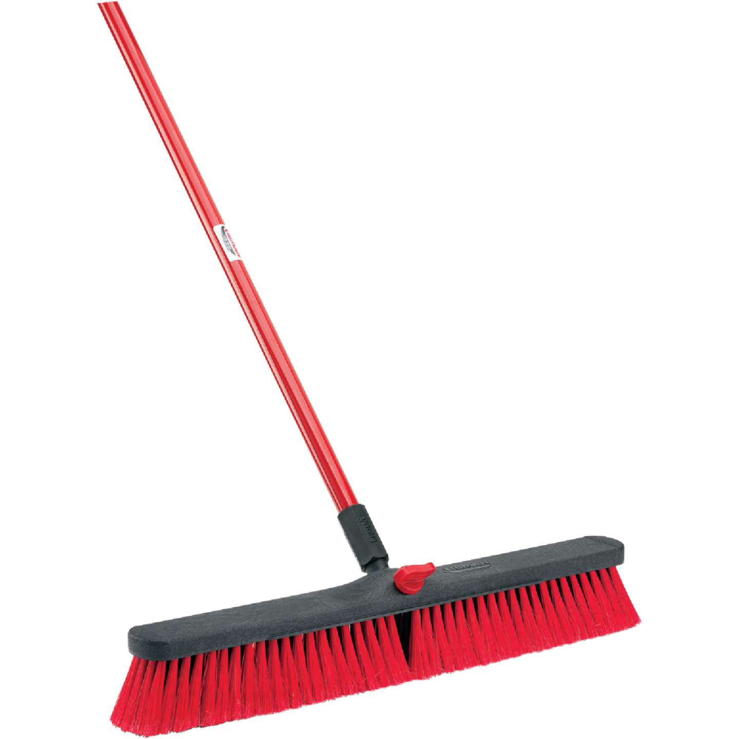 Libman 24 In. W. x 64 In. L. Steel Handle Multi-Surface Medium Sweep Push Broom Image 1
