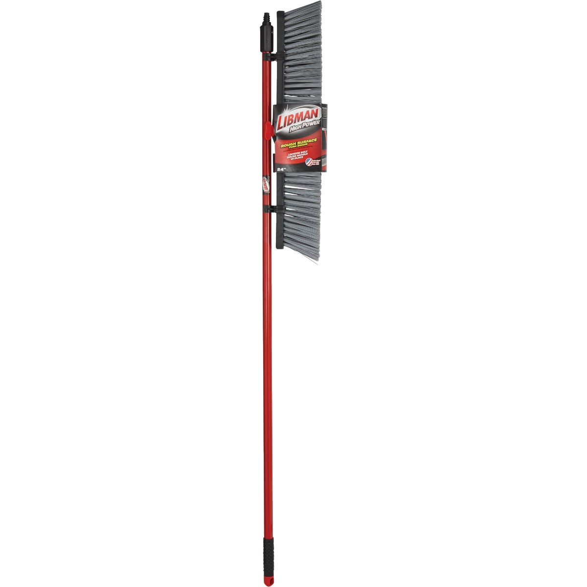 Libman 24 In. x 64 In. Steel Handle Rough Surface Push Broom Image 2