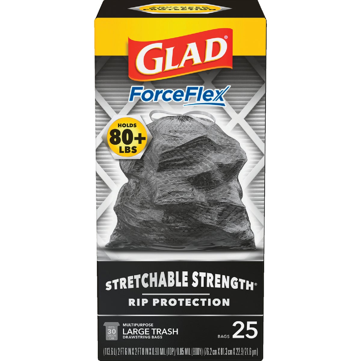 Glad Dual Defense 30 Gal. Large Black Trash Bag (25-Count) Image 5