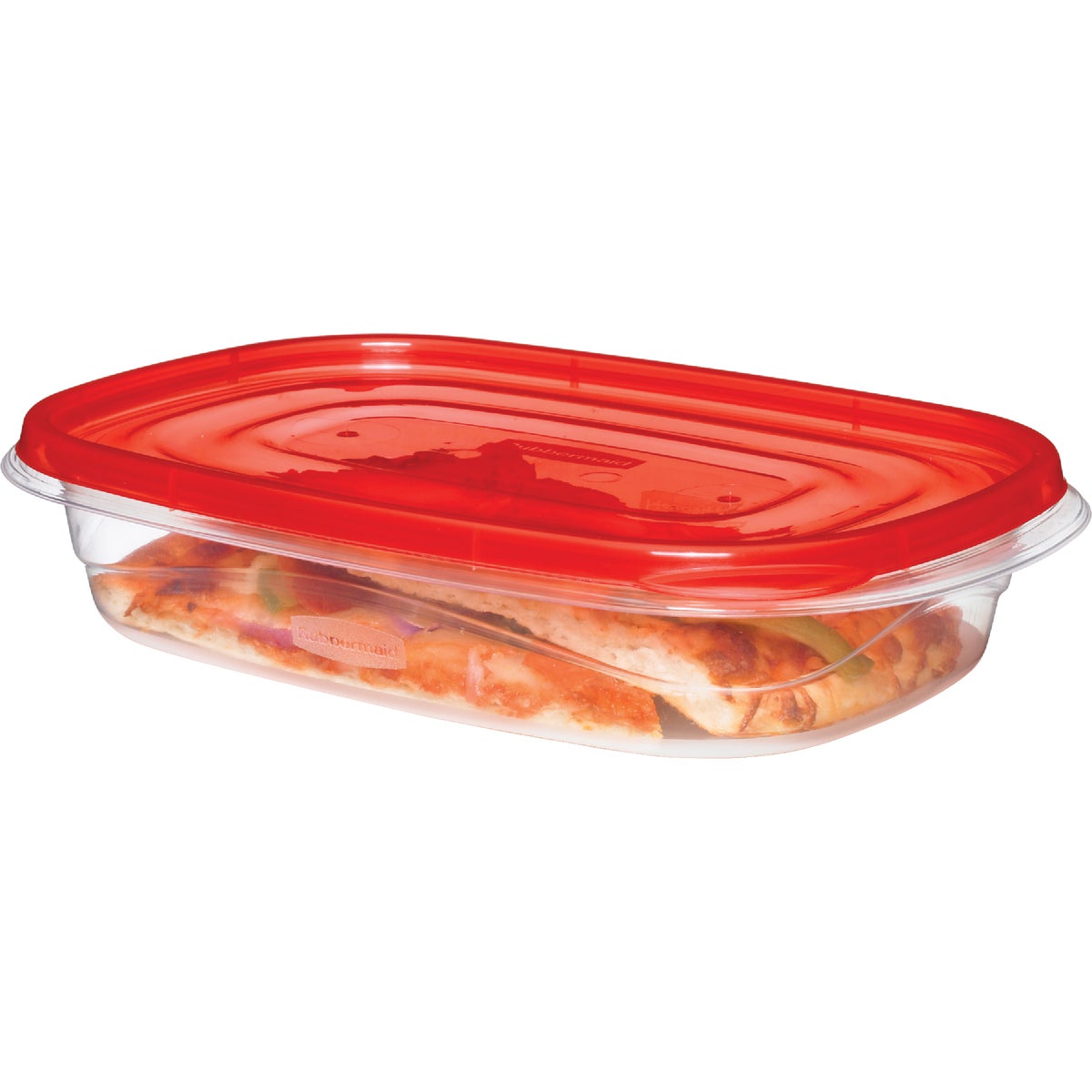 Rubbermaid TakeAlongs 4 C. Clear Rectangle Food Storage Container with Lids (3-Pack) Image 2