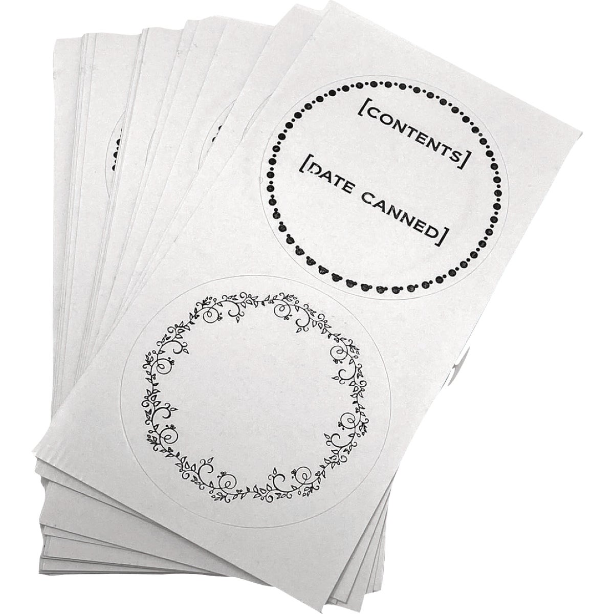 Norpro 2 In. W x 2 In. H Round Jar Label, 2 Styles (36-Pack)