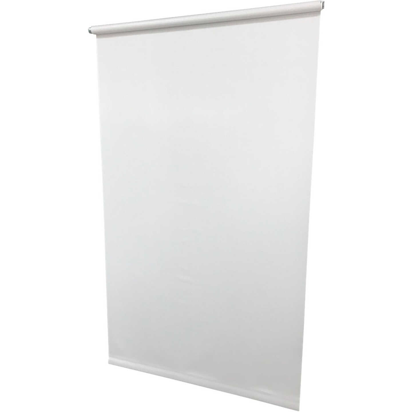 Friedland Shades Jupiter 73-1/4 In. x 72 In. White Economy Room Darkening Vinyl Roller Shade Image 1