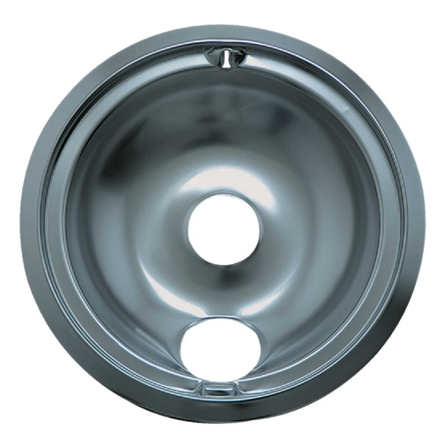 Range Kleen Electric 8" Style B Round Chrome Drip Pan Image 1