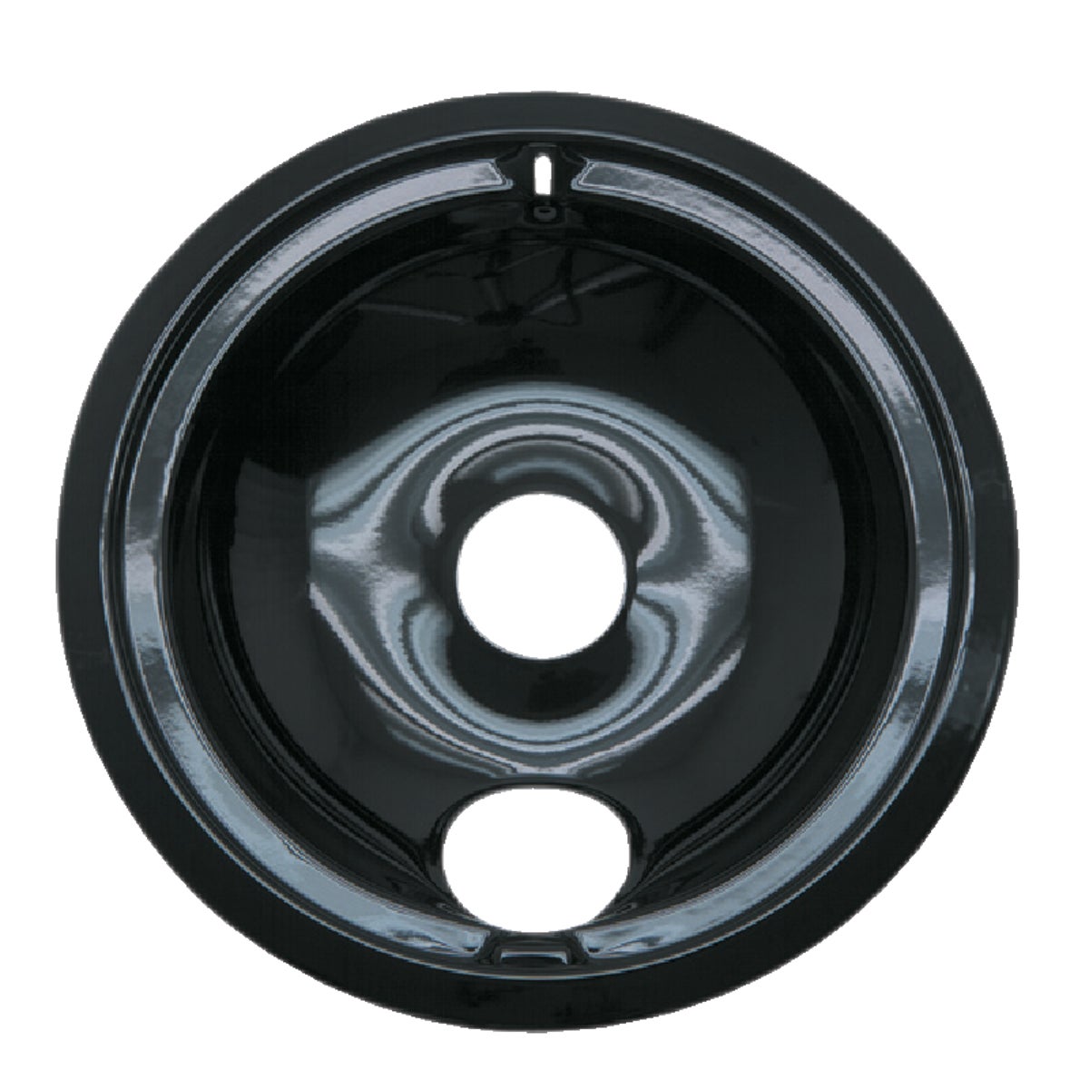 Range Kleen Electric 8" Style B Round Black Drip Pan Image 1