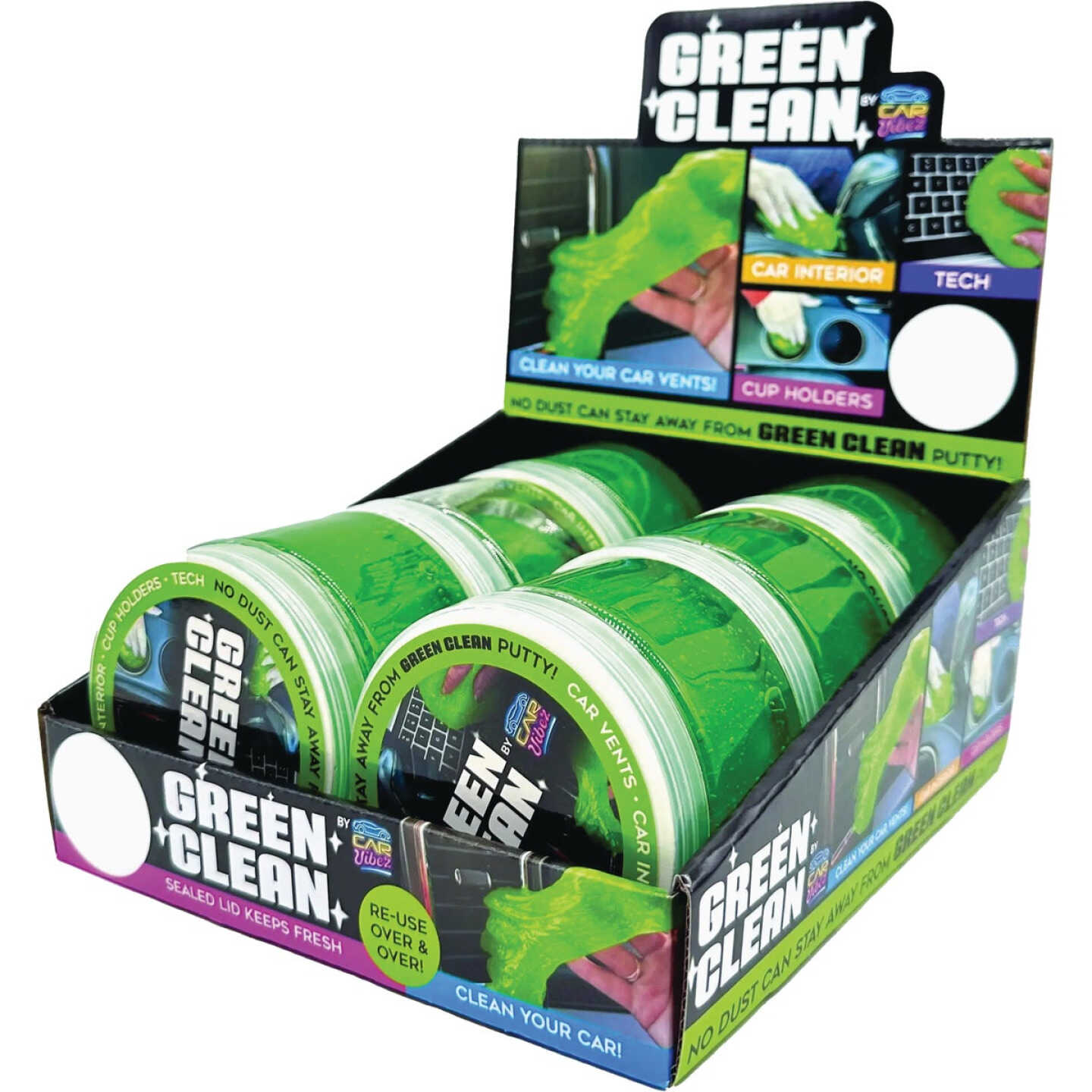 Car Vibez Green Clean Putty Image 1