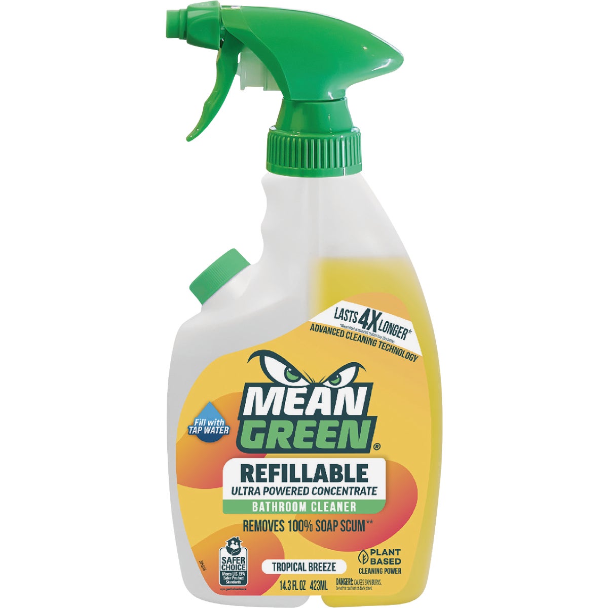 Mean Green 28 Oz. Tropical Breeze Refillable Bathroom Cleaner