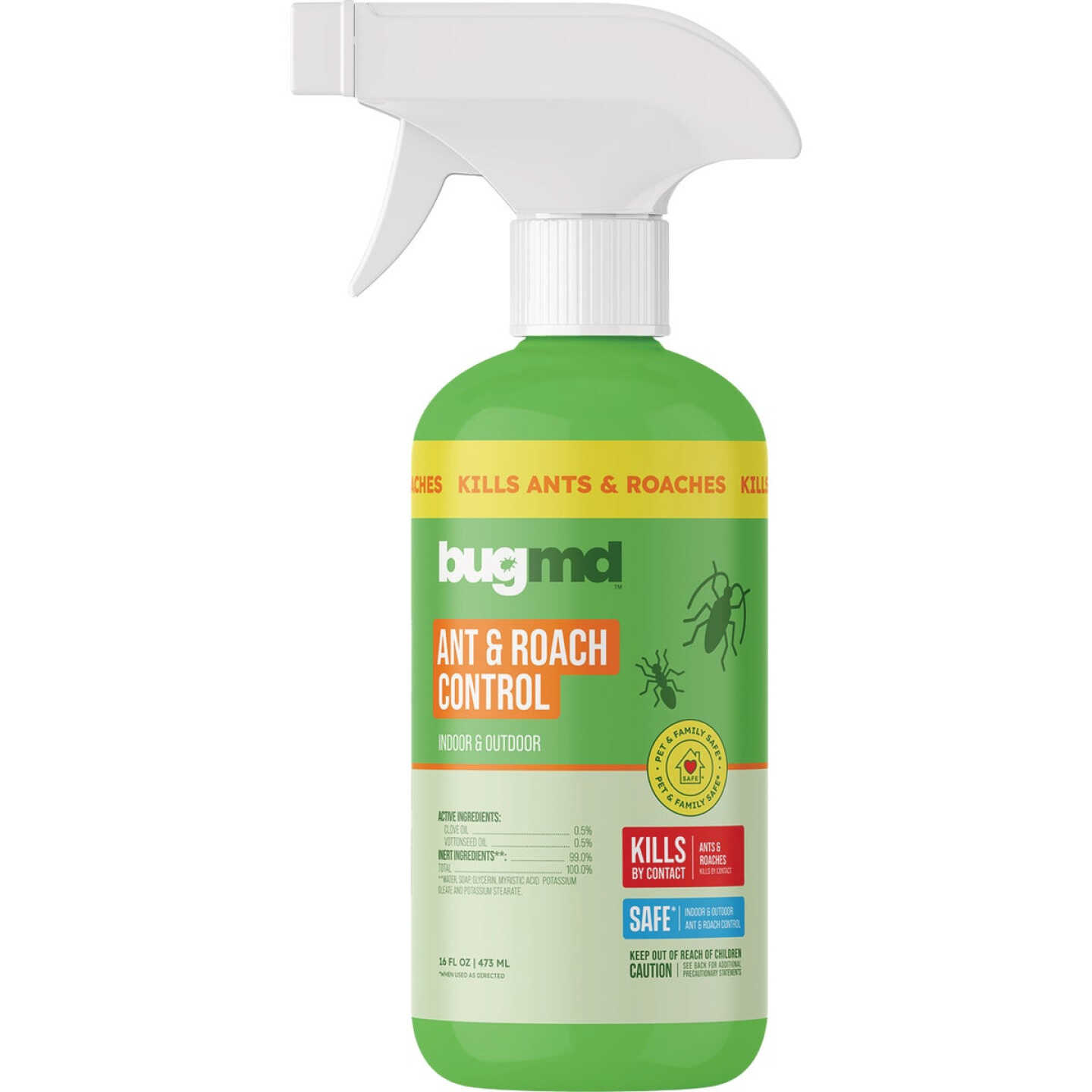 BugMD 16 Oz. Trigger Spray Ant & Roach Control Insect Repellent Image 1