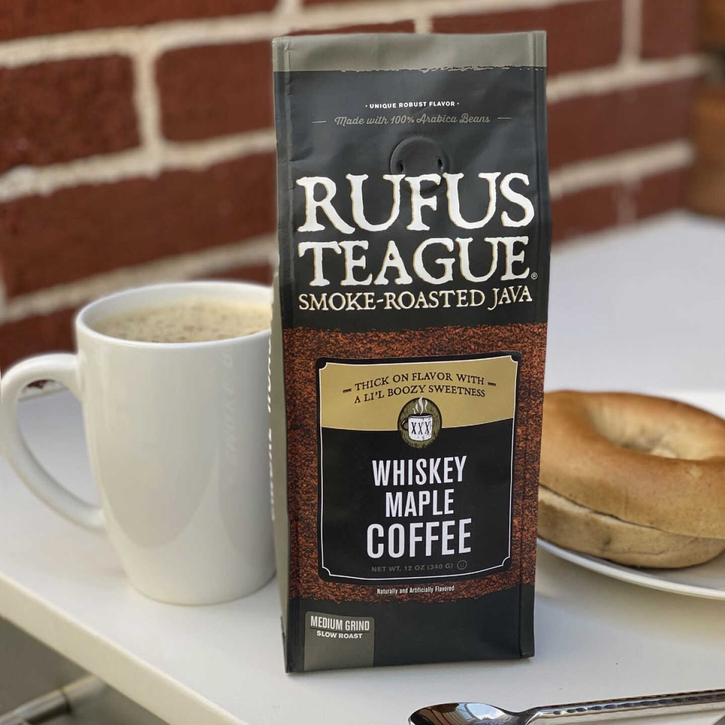 Rufus Teague 12 Oz. Smoke Roasted Coffee, Whiskey Maple, Medium Grind Image 2