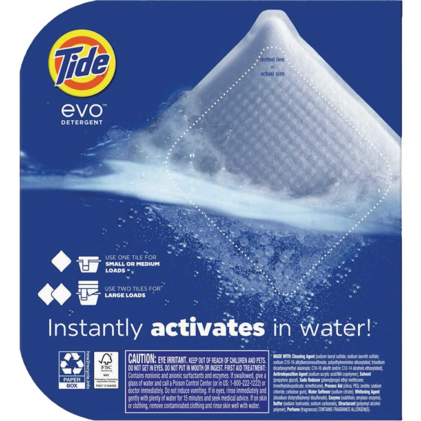 Tide Evo Laundry Detergent Tile, Spring Blast (22-Ct.) Image 2