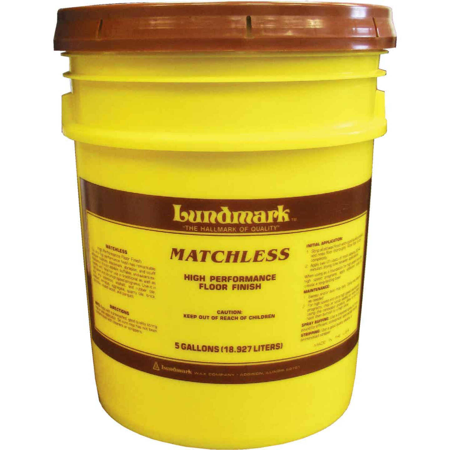Lundmark 5 Gal. Matchless Urethane Fortified Acrylic Floor Finish Image 1