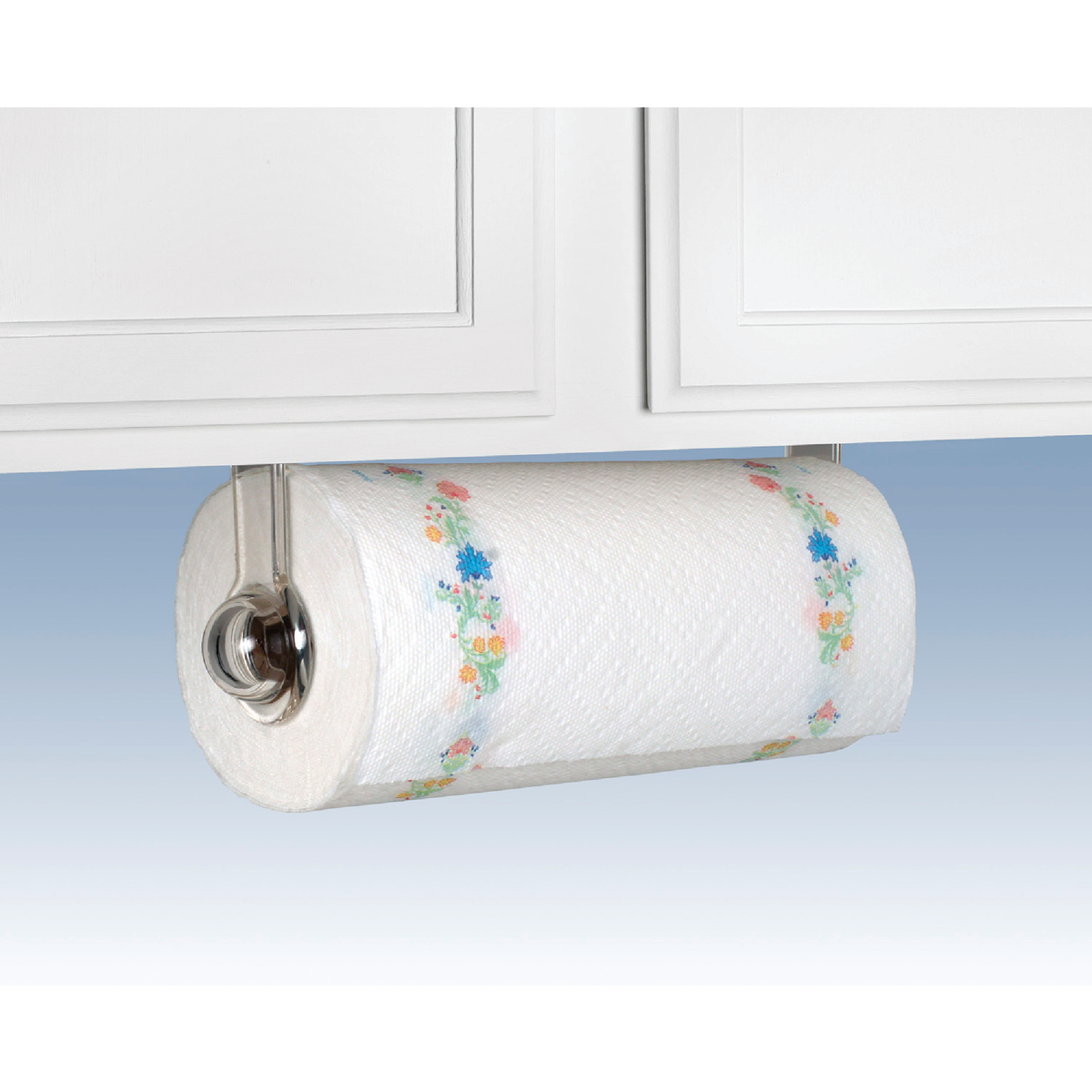  Spectrum Clear Plastic Wall or Cabinet Mount Paper Towel Holder