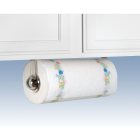 Spectrum Clear Plastic Wall or Cabinet Mount Paper Towel Holder Image 1