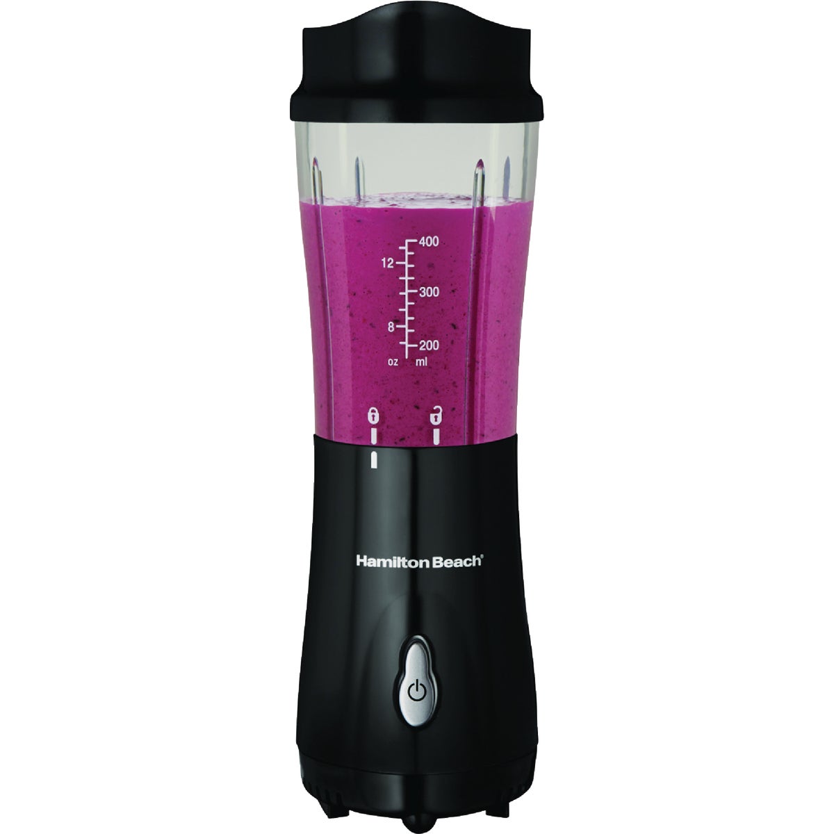 Hamilton Beach 14 Oz. Black Personal Blender with Travel Lid