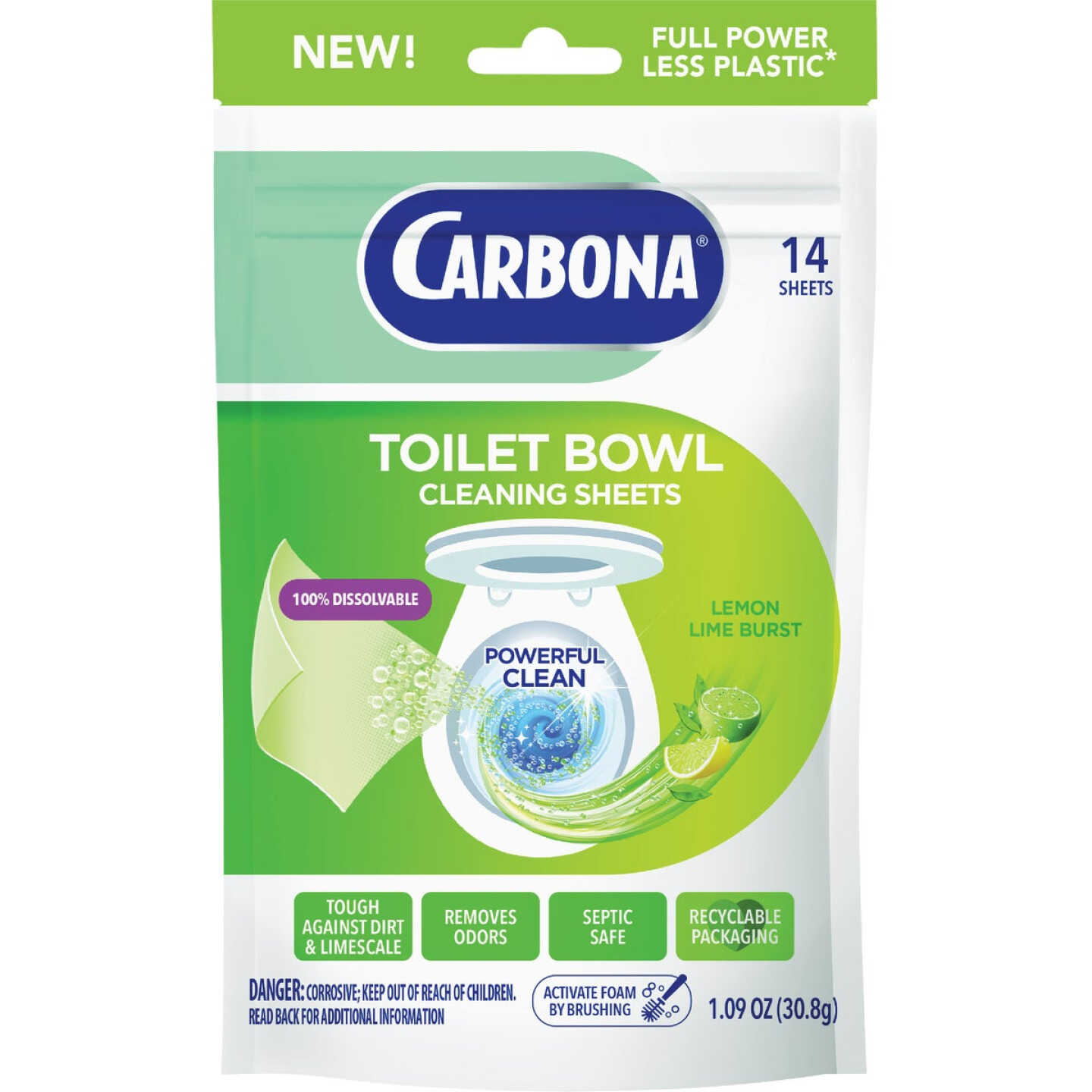 Carbona Lemon Lime Scented Toilet Bowl Cleaning Sheet (14-Pk.) Image 1