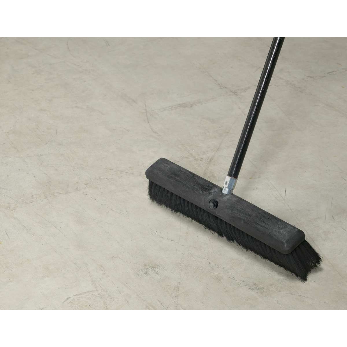 Do it Best 18 In. W. x 60 In. L. Metal Handle Black-Fibre Border Push Broom Image 2