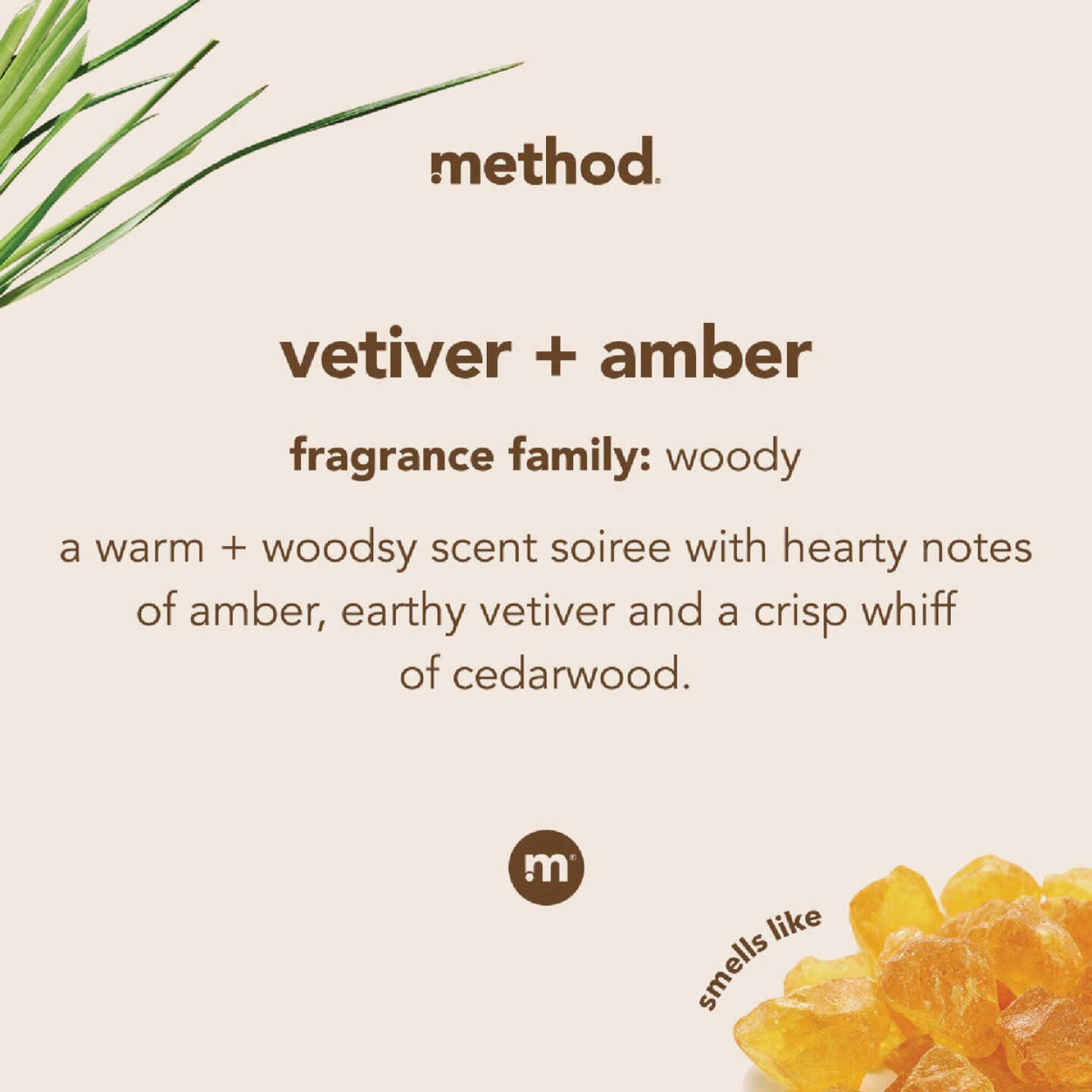 Method 12 Oz. Vetiver+ Amber Gel Hand Wash Image 2