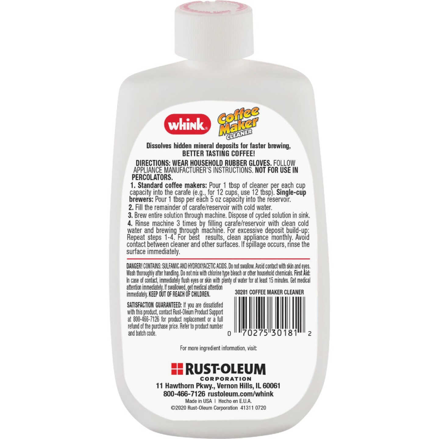 Whink 10 Oz. Automatic Coffee Maker Cleaner Image 2