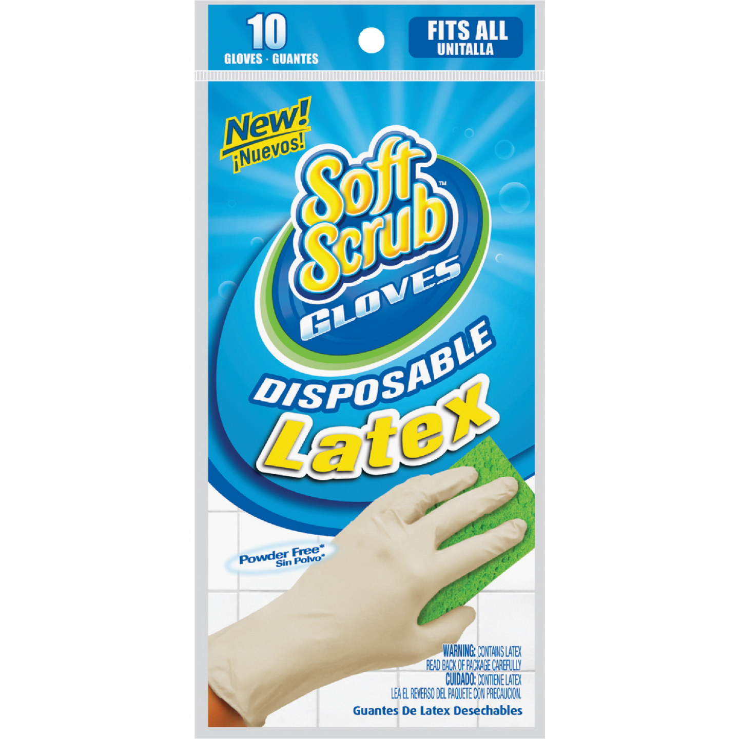 Soft Scrub 1 Size Fits All Latex Disposable Glove (10-Pack) Image 1
