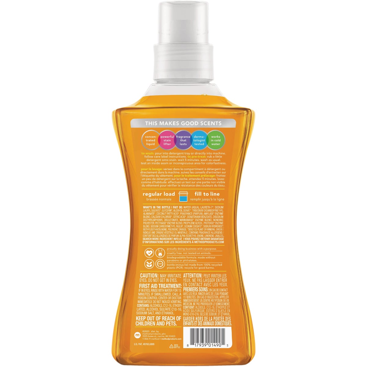 Method 53.5 Oz. Ginger Mango Liquid Laundry Detergent Image 2