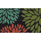 Americo Home Front Runner 18 In. x 30 In. Green Flowers Mat Image 1