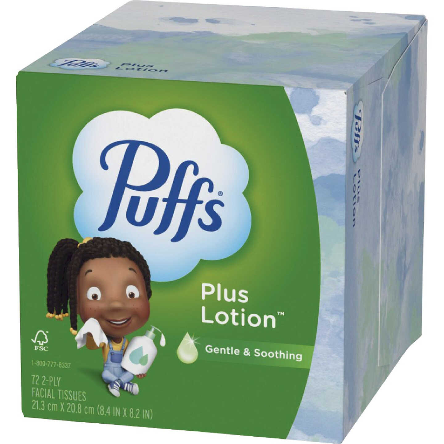 Puffs Plus Lotion Facial Tissus 1 Mega Cube (72-Count) Image 4