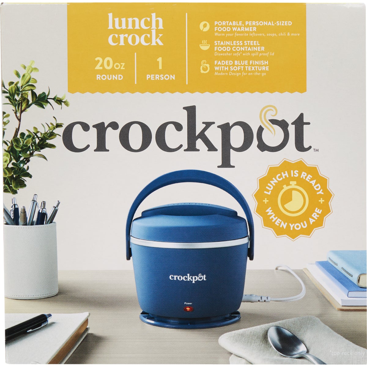 Crock-Pot Lunch Crock 20 Oz. Blue Food Warmer Image 4