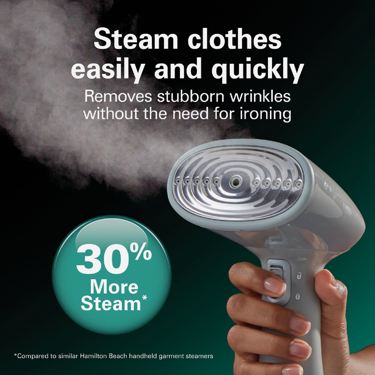 Hamilton Beach 1200W Gray Handheld Garment Steamer Image 5