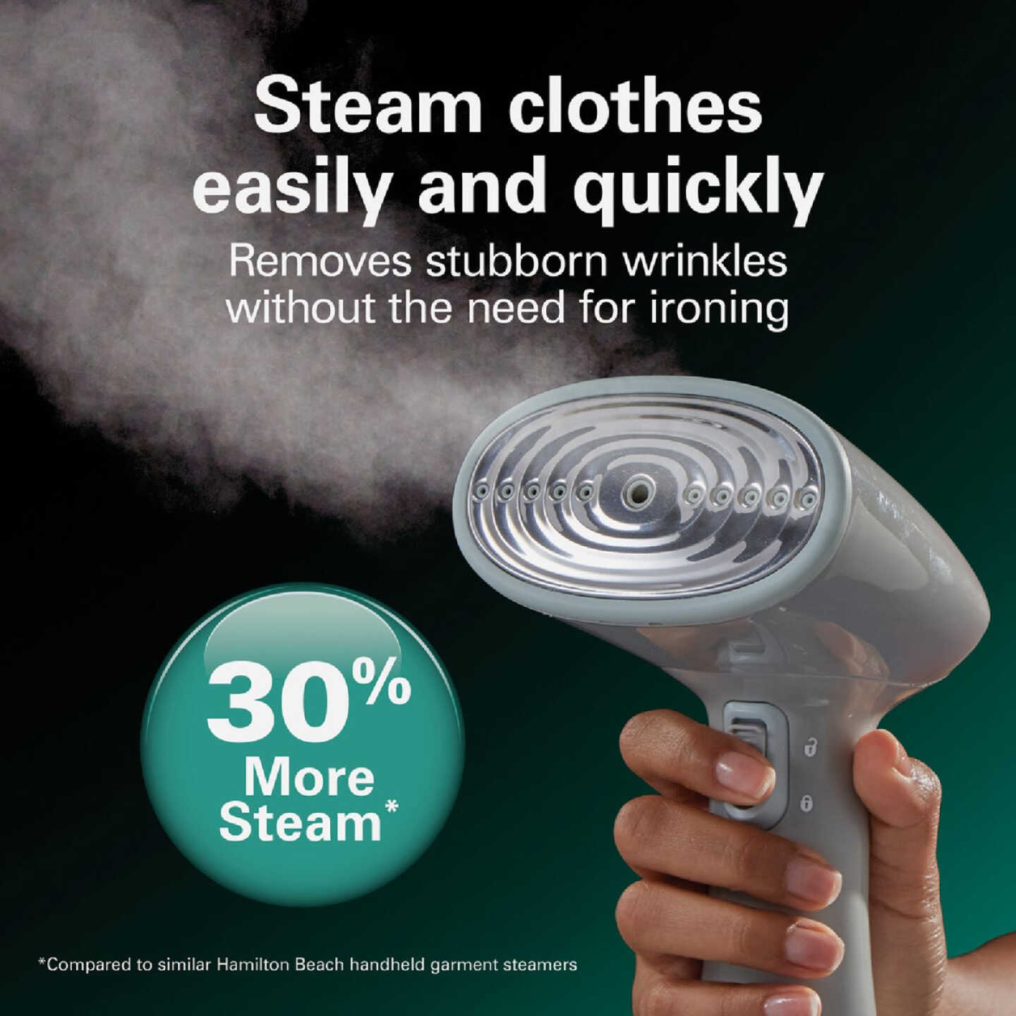 Hamilton Beach 1200W Gray Handheld Garment Steamer Image 5