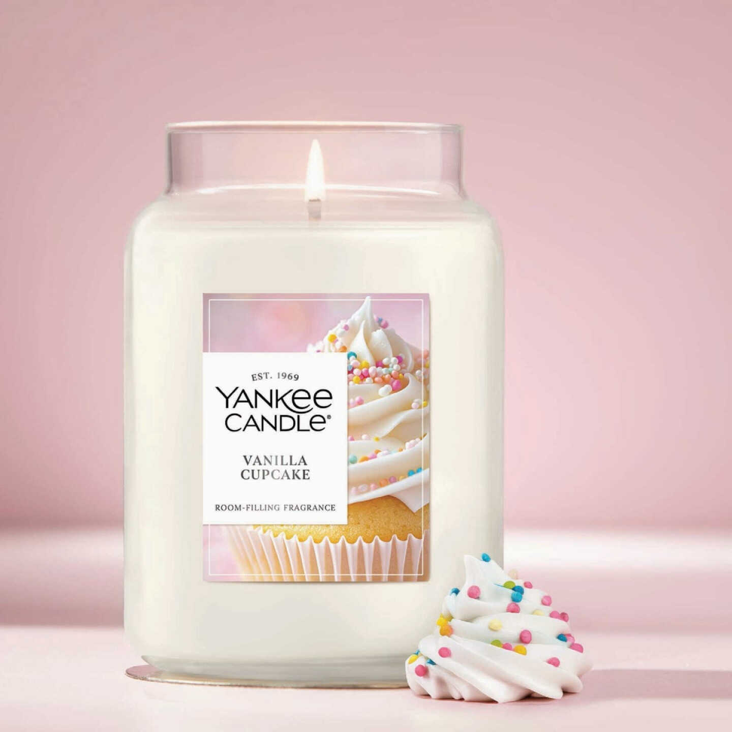 Yankee Candle 22 Oz. Vanilla Cupcake Large Jar Candle Image 5