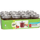 Ball 8 Oz. Glass Deluxe Jam or Jelly Jar, (12-Pack) Image 1