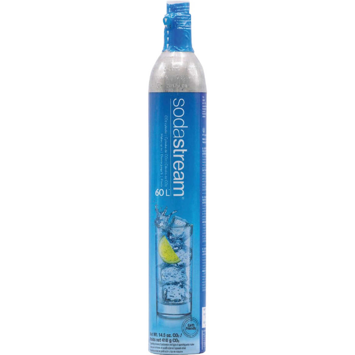 SodaStream Sparkling Beverage Maker 14.5 Oz. 60L CO2 Exchange Carbonator Cylinder Image 1