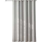 Zenna Home 71 In. x 74 In. Stevenson White Hook-Free InstaCurtain Shower Curtain with Built-in Grommets Image 1