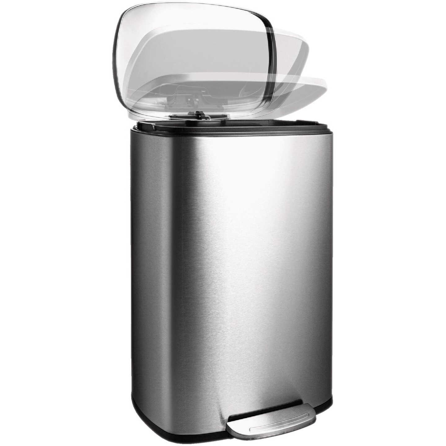 Ninestars 13.2 Gal. Stainless Steel Foot Pedal Trash Can Image 4