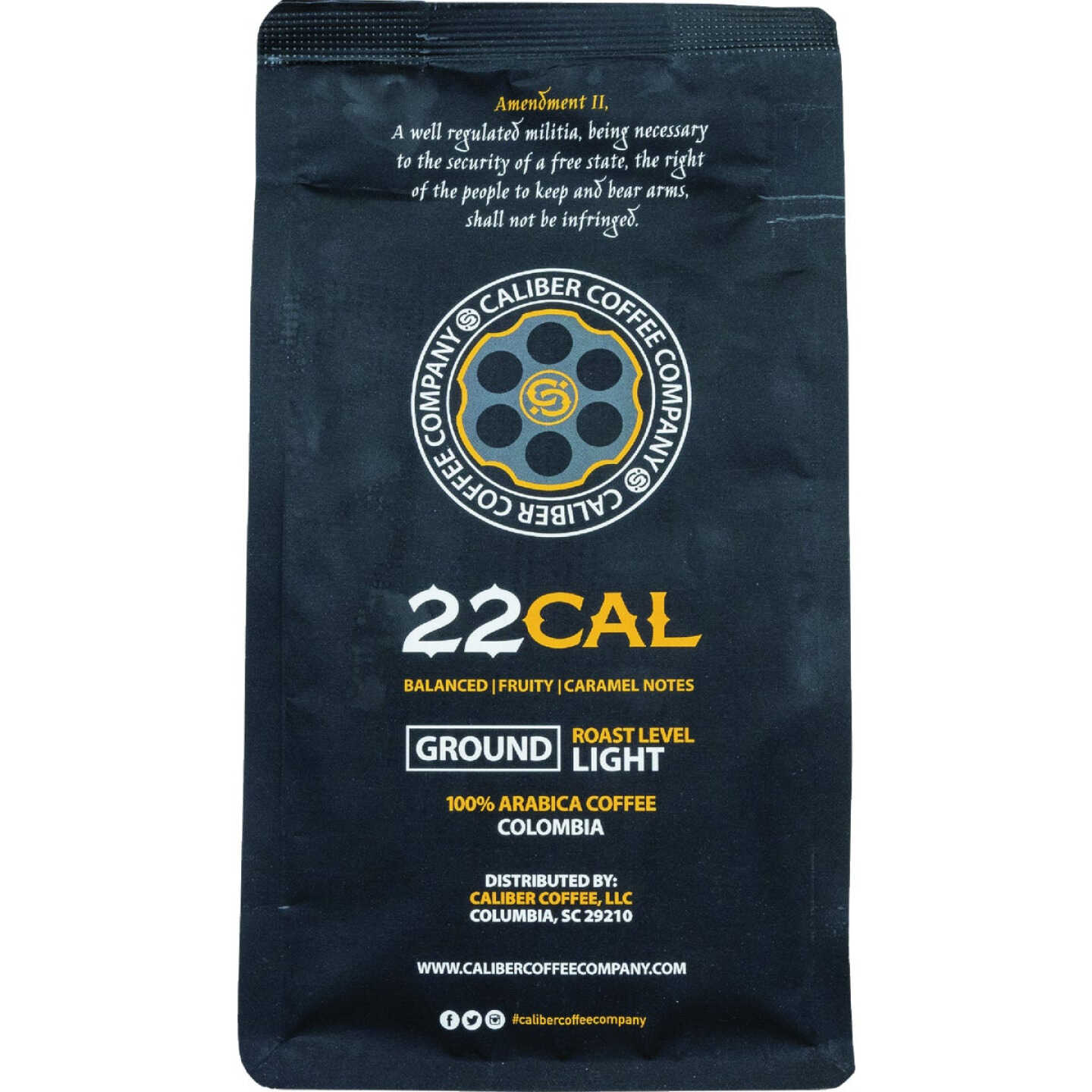 Caliber Coffee .22 Cal Ground Light Roast, 12 Oz. Bag Image 1