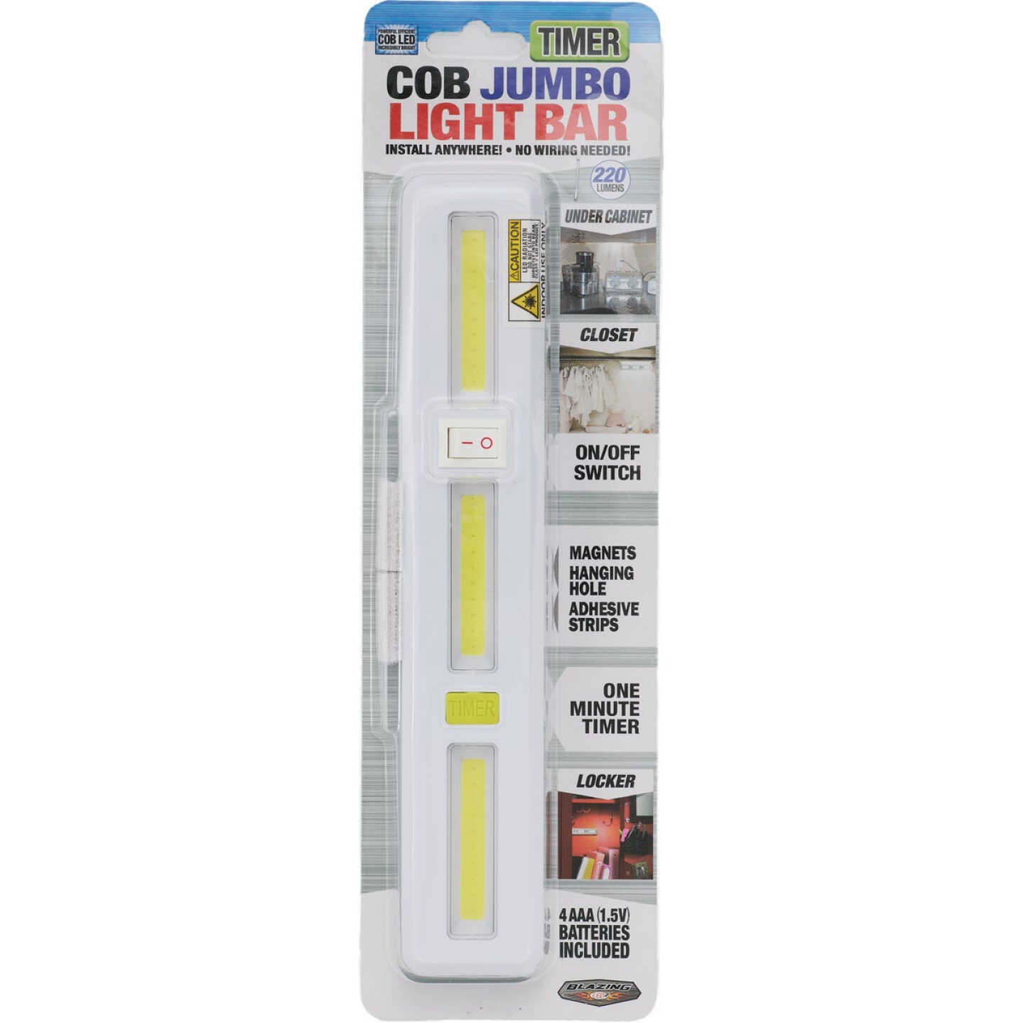 Blazing LEDz Timer Jumbo COB LED Battery Operated Light Bar Image 4