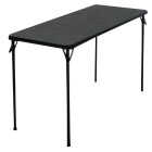 COSCO 20 In. x 48 In. Folding Table, Black Image 1