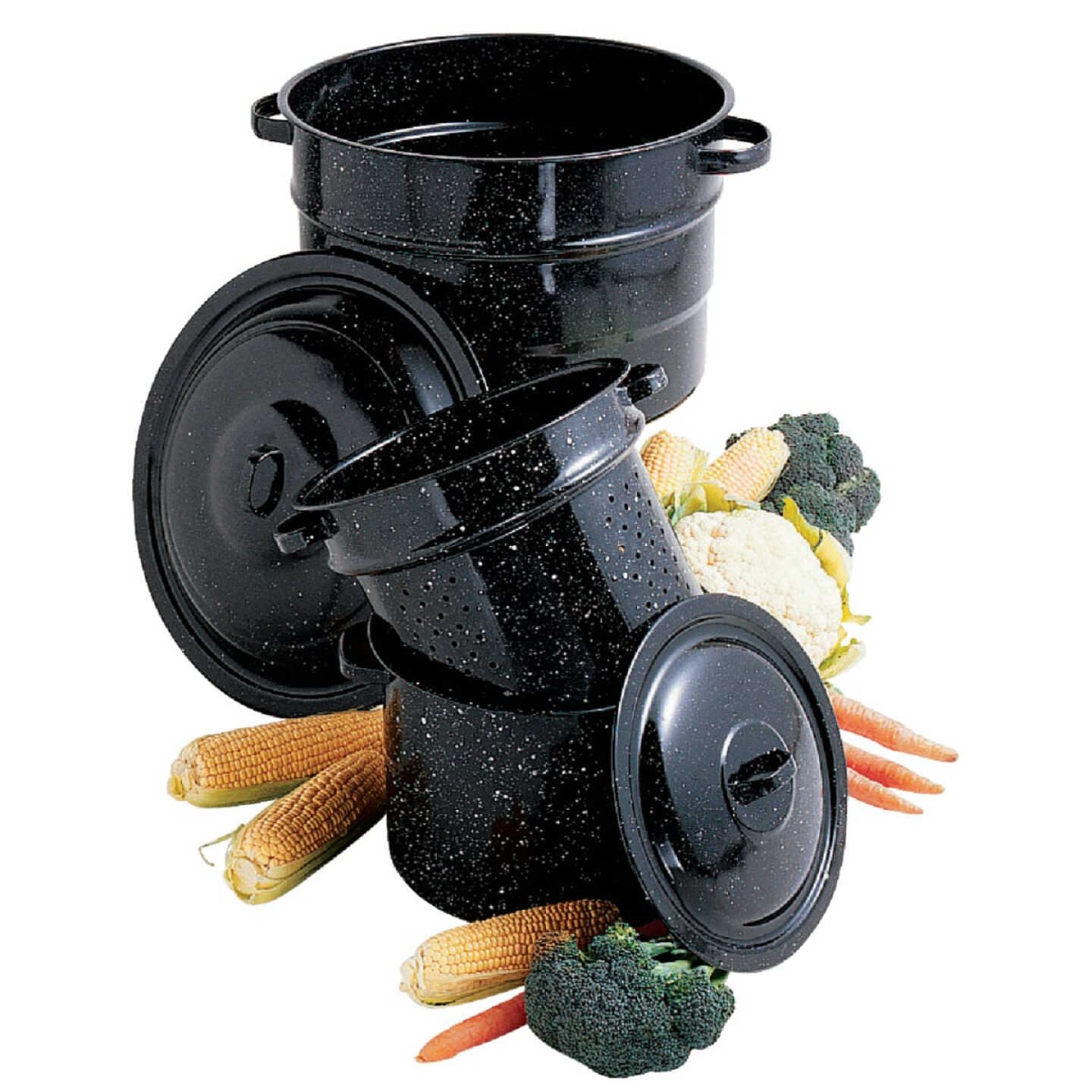 GraniteWare 7.25 Qt. Black Blancher Image 2