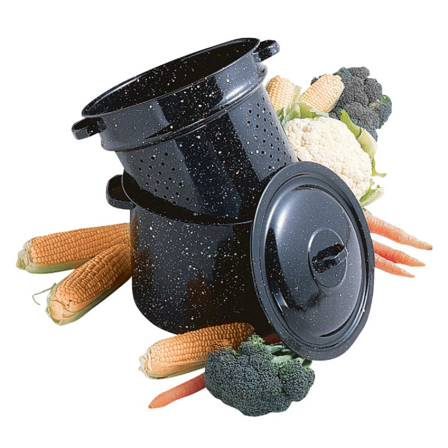 GraniteWare 7.25 Qt. Black Blancher Image 3