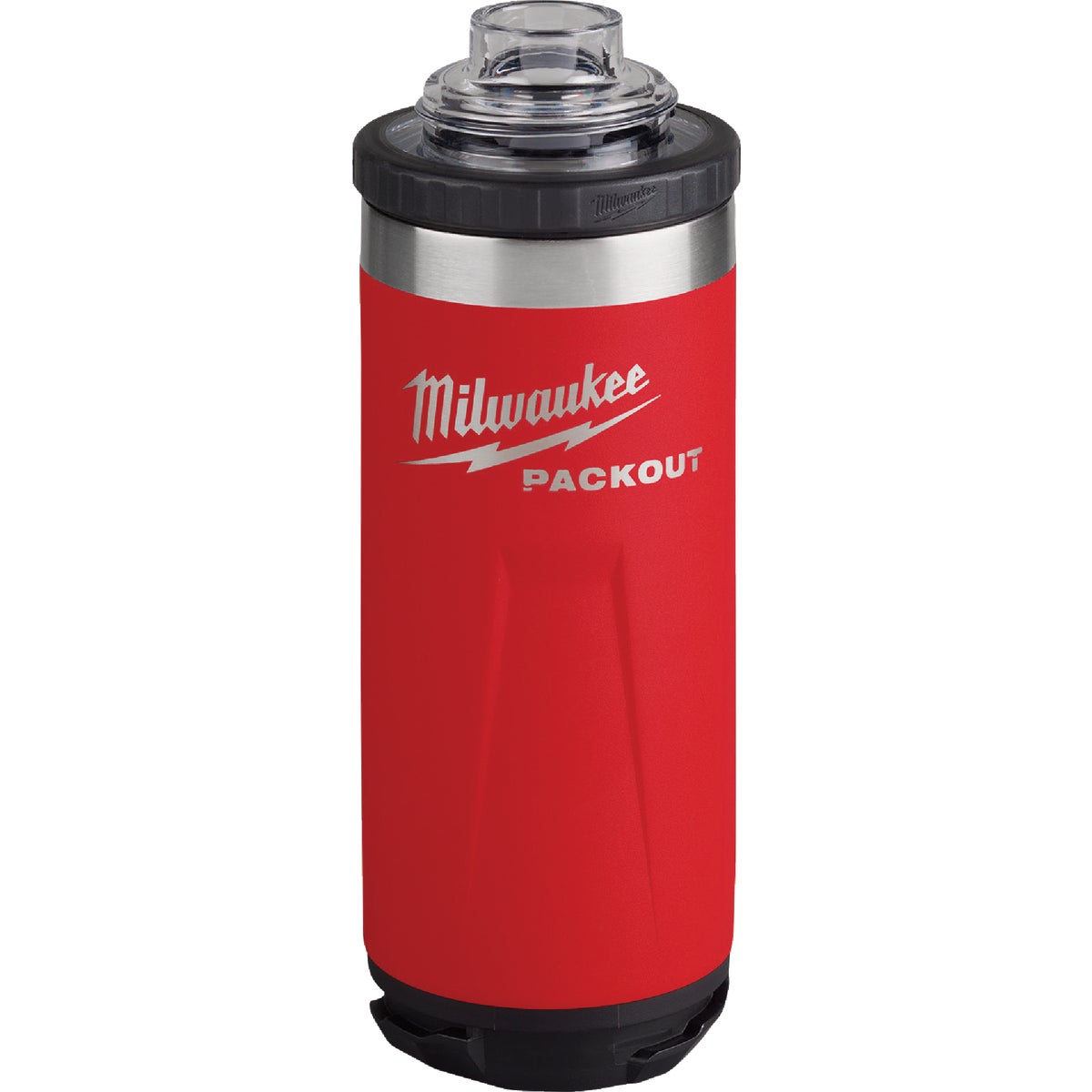 Milwaukee PACKOUT 18 Oz. Red Insulated Bottle with Chug Lid Image 2