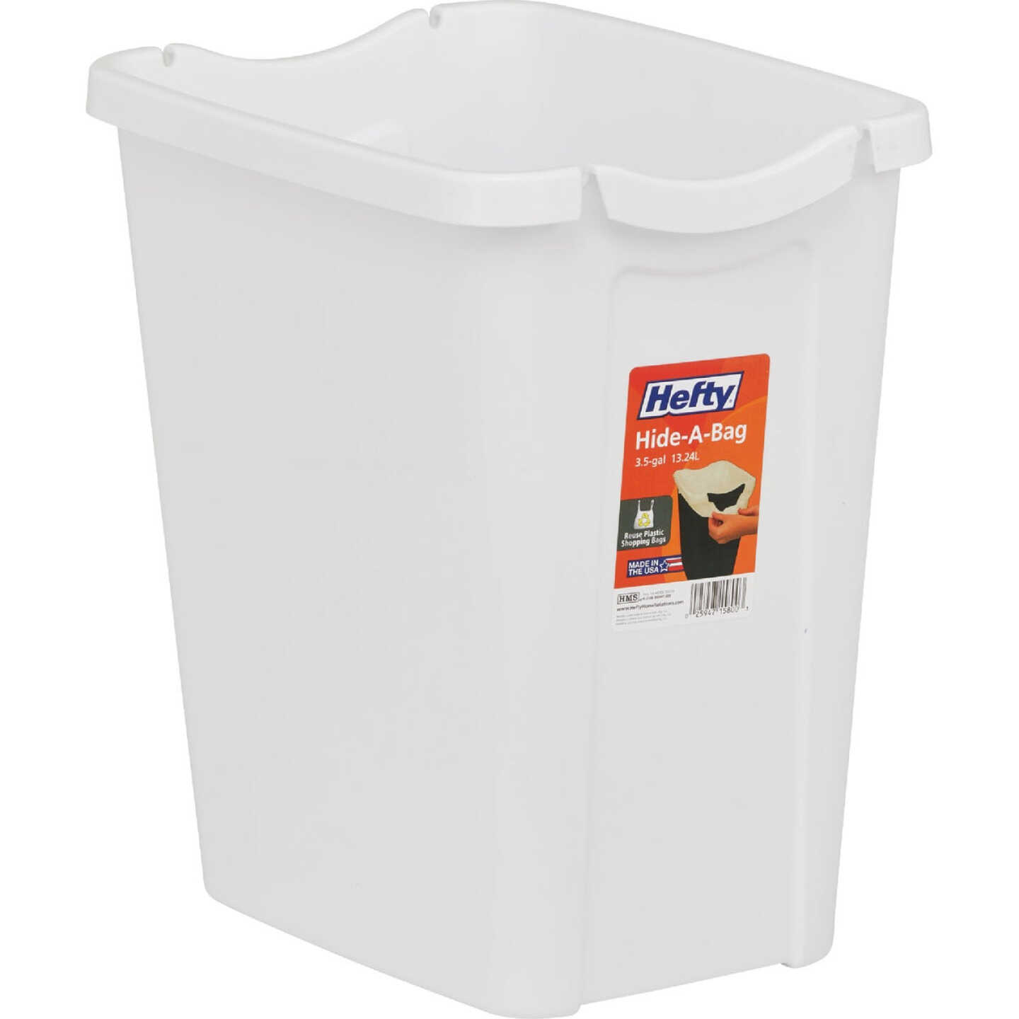Hefty 3.5 Gal. Recycle-A-Bag Wastebasket Image 1
