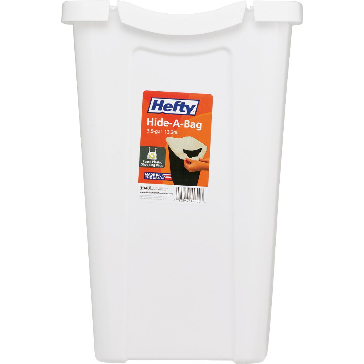Hefty 3.5 Gal. Recycle-A-Bag Wastebasket Image 4