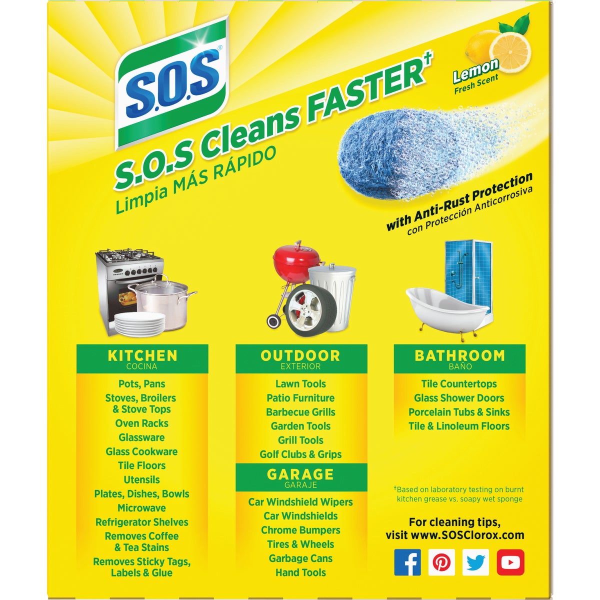 S.O.S. Lemon Scouring Pad (10 Count) Image 2