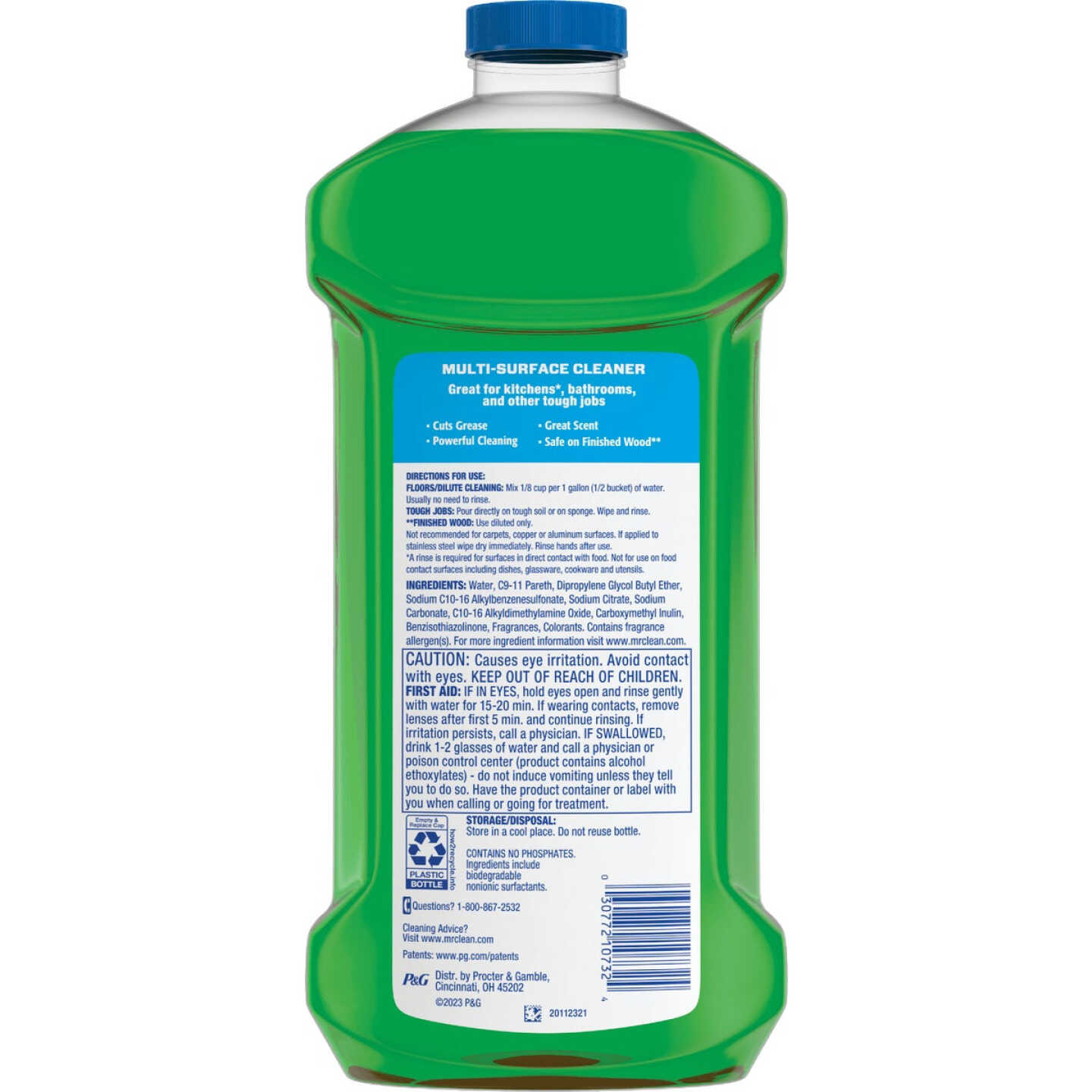 Mr. Clean 41 Oz. Gain Original Scent 2X Concentrated Multi-Surface Cleaner Image 4