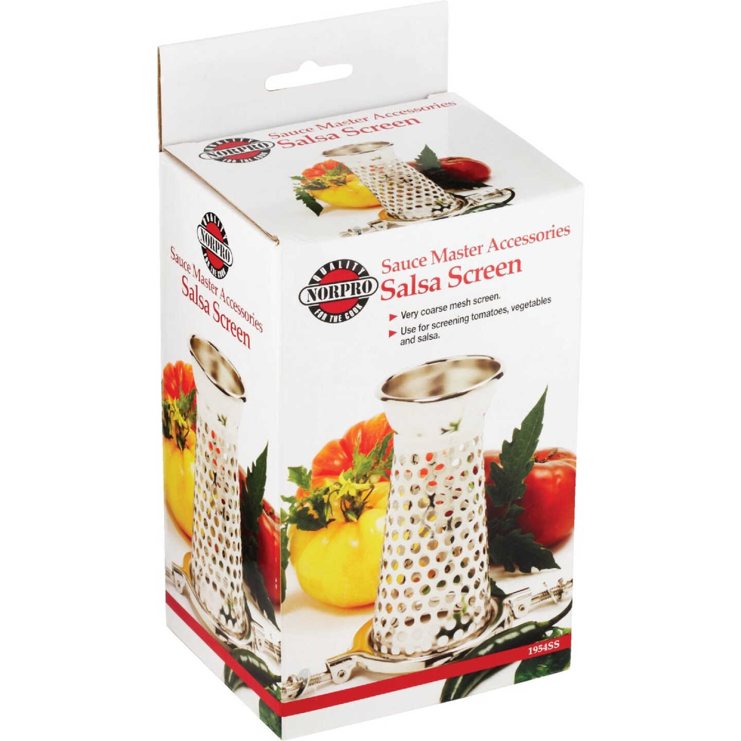 Sauce Master 6 In. x 3.5 In. Vegetable & Fruit Strainer - Salsa Screen Image 5